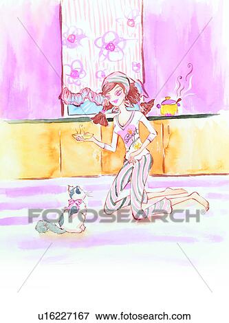 Stock Illustration - People, Characteristics, Beautiful, Female, Girl, Humans, Women & Horoscope. Fotosearch