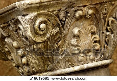 Stock Photography - Architectural work on column. Fotosearch