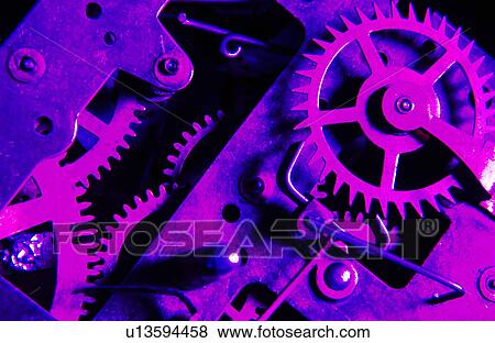 Gears of a clock View Large Photo Image Stock Photo - Gears of a clock. Fotosearch