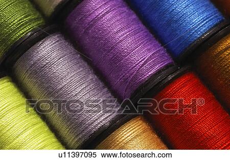 Stock Photography - Spools of thread. Fotosearch