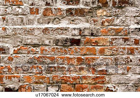 Picture - Weathered brick wall pattern. Fotosearch