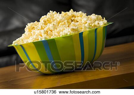Bowl of popcorn View Large Photo Image Stock Photograph - Bowl of popcorn. Fotosearch