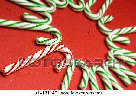 Stock Image - Candy canes. Fotosearch