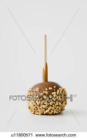 Stock Image - Caramel apple. Fotosearch