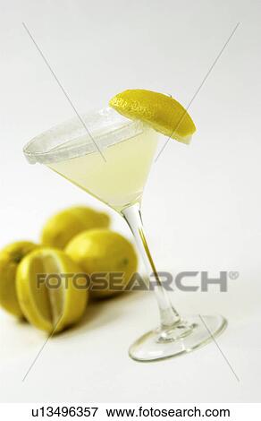Stock Photo - Lemon martini. Fotosearch