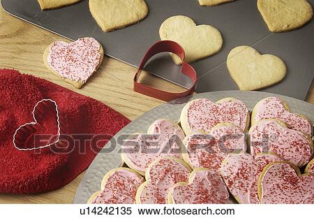 Valentine cookies View Large Photo Image Stock Photography - Valentine cookies. Fotosearch