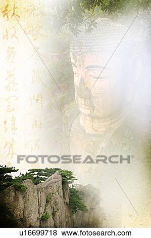 Stock Illustration - World heritage site Leshan Giant Buddha, Sichuan, China. Fotosearch