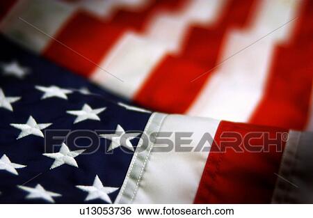 Stock Photograph - American Flag. Fotosearch