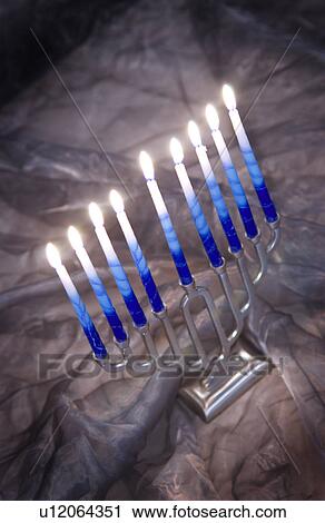 Stock Image - Jewish Menorah. Fotosearch