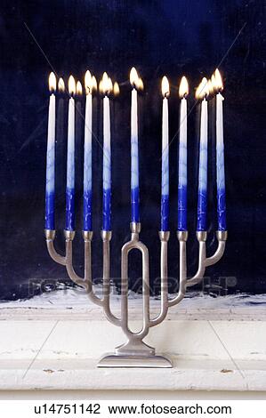 Stock Image - Jewish menorah. Fotosearch