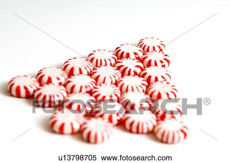 peppermint christmas tree rounds