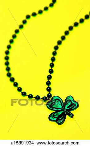 Picture - St Patricks Day necklace. Fotosearch