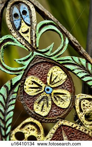 Picture - Native African carvings or shields. Fotosearch