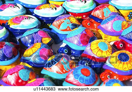 Stock Image - Painted turtles. Fotosearch