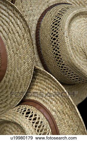 Stock Photo - Straw hat pattern. Fotosearch