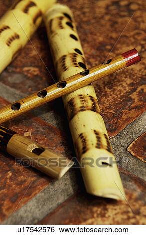 Stock Photograph - Wooden flutes. Fotosearch