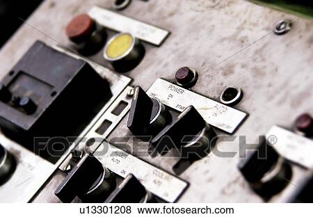 Stock Photo - Detail of industrial control panel. Fotosearch