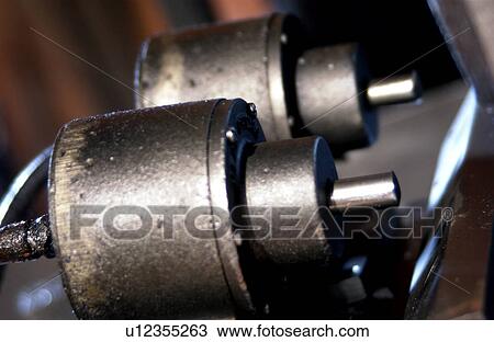 Stock Image - Detail of industrial machinery. Fotosearch