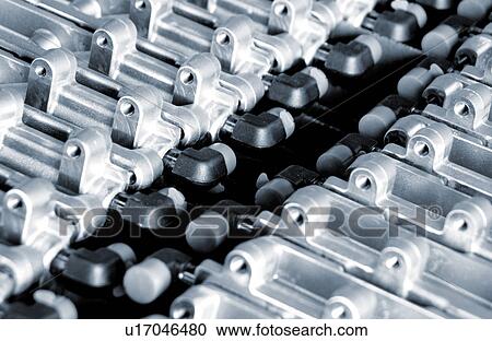 Stock Image - Industrial metal parts pattern. Fotosearch