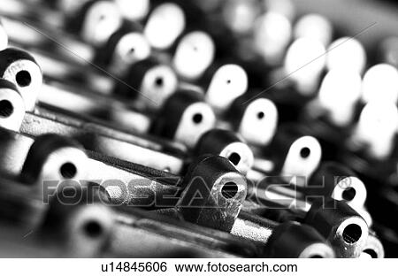 Stock Photograph - Industrial metal parts pattern. Fotosearch