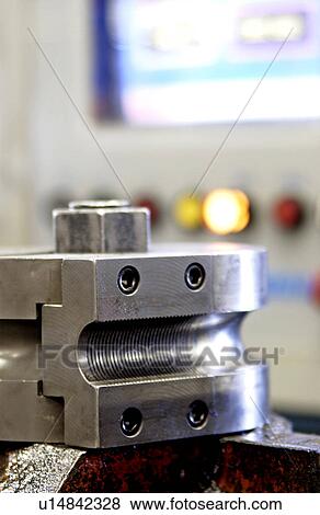Industrial pipe bending machine View Large Photo Image Stock Photo - Industrial pipe bending machine. Fotosearch
