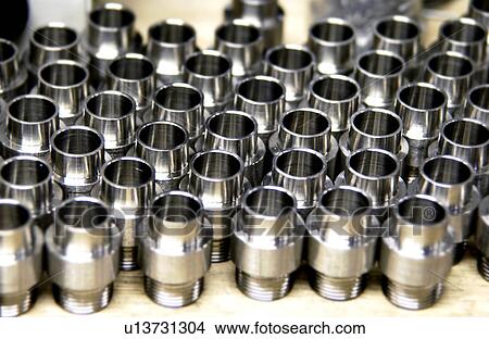 Metal fittings in factory View Large Photo Image Picture - Metal fittings in factory. Fotosearch
