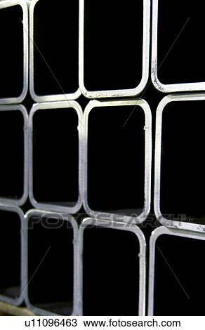 Rows of steel tubing View Large Photo Image Stock Image - Rows of steel tubing. Fotosearch