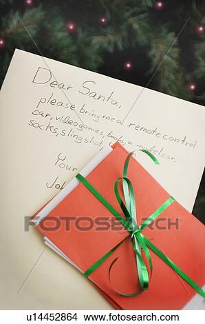 Letter to Santa View Large Photo Image Picture - Letter to Santa. Fotosearch