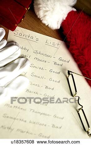 Santas list View Large Photo Image Stock Photo - Santas list. Fotosearch