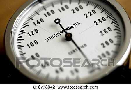 Stock Image - Blood pressure meter. Fotosearch