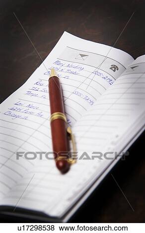 Daily planner View Large Photo Image Stock Photo - Daily planner. Fotosearch