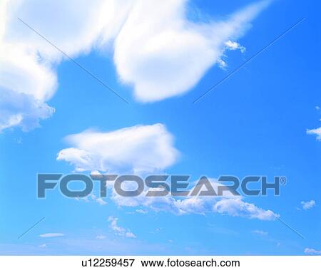 Stock Photo - blue sky, white clouds, sky, nature, skies, clouds. Fotosearch