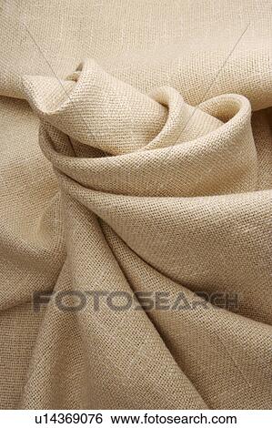 Stock Photograph - Crumpled linen, close-up. Fotosearch