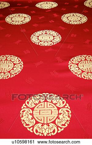 Printed silk, close-up View Large Photo Image Stock Image - Printed silk, close-up. Fotosearch