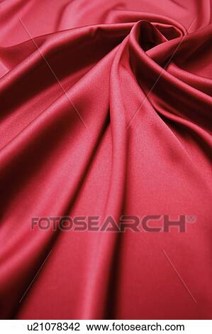 Stock Image - Red silk . Fotosearch