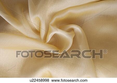 Stock Photo - Sheer yellow fabric. Fotosearch