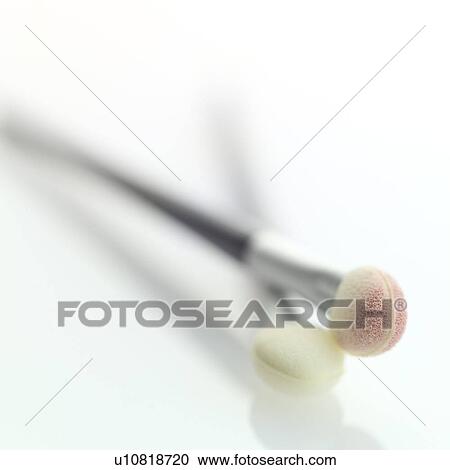 Stock Image - Cheek blush brushes. Fotosearch