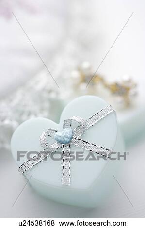 Stock Photo - Heart-shaped box for valentine. Fotosearch