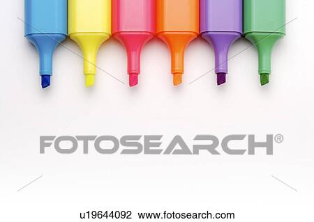 Stock Image - Colorful markers. Fotosearch