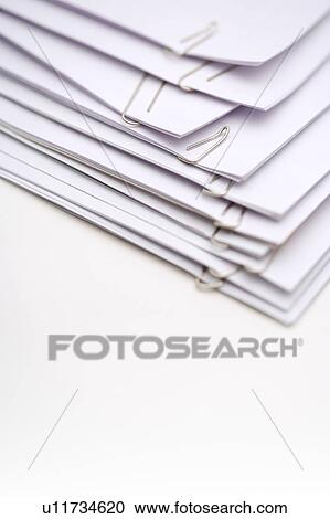 Stock Image - Stack of documents. Fotosearch