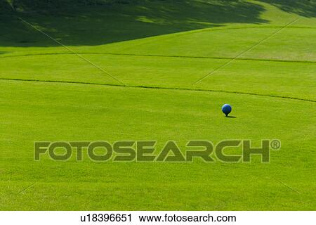 A golf ball on a tee in Green View Large Photo Image Stock Image - A golf ball on a tee in Green . Fotosearch