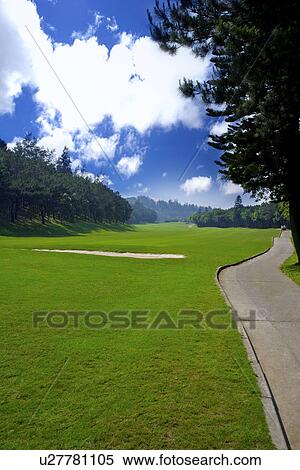 Golf course landscape View Large Photo Image Stock Photography - Golf course landscape . Fotosearch