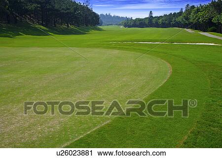 Stock Image - Golf course. Fotosearch