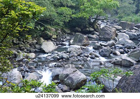 Close-up of stream filled with natural pattern, horizontal View Large Photo Image Stock Photo - Close-up of stream filled with natural pattern, horizontal. Fotosearch