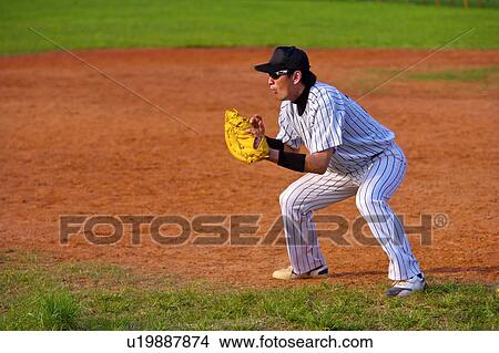 Picture - Baseball catcher. Fotosearch