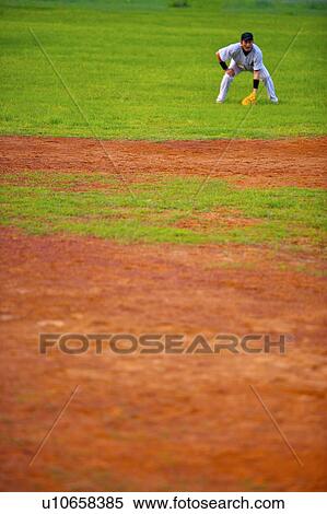 Stock Photography - Baseball catcher. Fotosearch