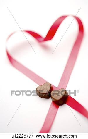 Heart-shaped ribbon View Large Photo Image Stock Photo - Heart-shaped ribbon . Fotosearch