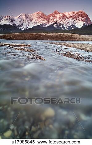 Stock Photography - Lower Kananaskis Lake - Peter Lougheed Provincial Park - Kananaskis Country, Alberta. Fotosearch