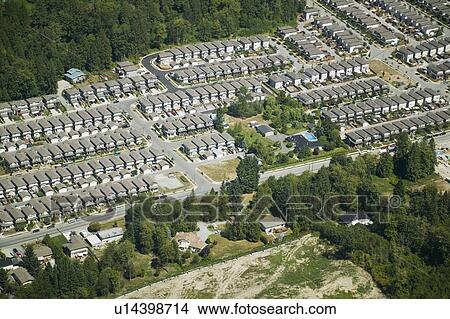Tract Housing, Fraser Valley, Maple Ridge Area, British Columbia Canada View Large Photo Image Picture - Tract Housing, Fraser Valley, Maple Ridge Area, British Columbia Canada. Fotosearch