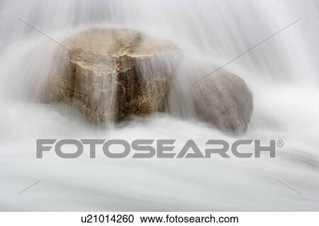 Stock Image - Nigel Creek - Banff National Park - Alberta, Canada. Fotosearch